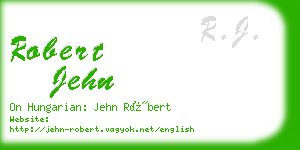 robert jehn business card